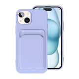 iPhone 15 Plus Deksel Kortholder Lilla