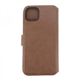 Rvelon iPhone 15 Plus Etui Ekte Skinn Brun