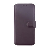 Rvelon iPhone 15 Plus Etui Ekte Skinn Lilla