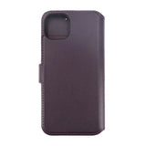 Rvelon iPhone 15 Plus Etui Ekte Skinn Lilla