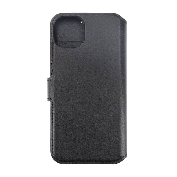 Rvelon iPhone 15 Plus Etui Ekte Skinn Svart