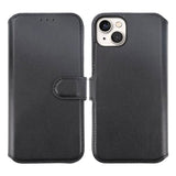 Rvelon iPhone 15 Plus Etui Ekte Skinn Svart