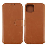 Rvelon iPhone 15 Plus Etui Detachable Wallet Case Brun