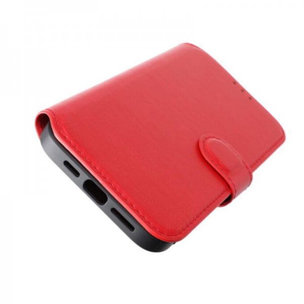 Rvelon iPhone 15 Plus Etui 4 Kortlomme MagSafe Rød