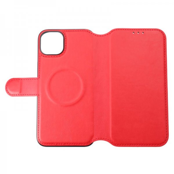 Rvelon iPhone 15 Plus Etui 4 Kortlomme MagSafe Rød