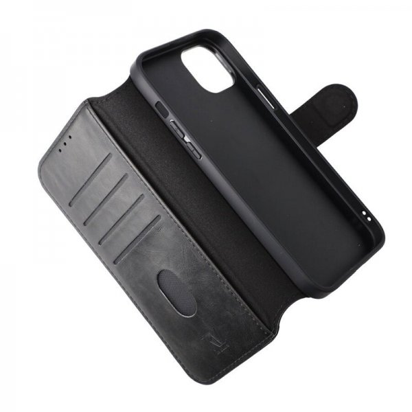 Rvelon iPhone 15 Plus Etui 4 Kortlomme MagSafe Svart