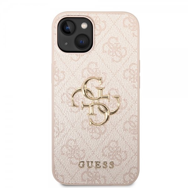 Guess iPhone 15 Plus Deksel 4G Logo Rosa