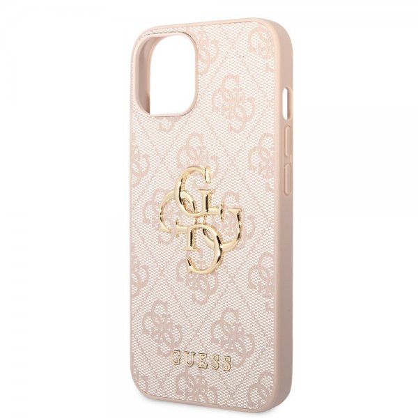 Guess iPhone 15 Plus Deksel 4G Logo Rosa