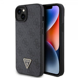 Guess iPhone 15 Plus Deksel 4G Metal Triangle Strass Svart