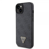Guess iPhone 15 Plus Deksel 4G Metal Triangle Strass Svart