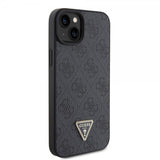 Guess iPhone 15 Plus Deksel 4G Metal Triangle Strass Svart