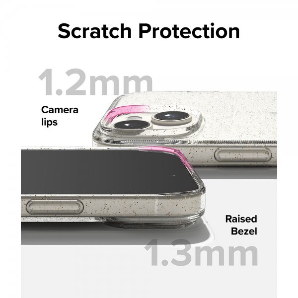 Ringke iPhone 15 Plus Deksel Air Glitter Clear
