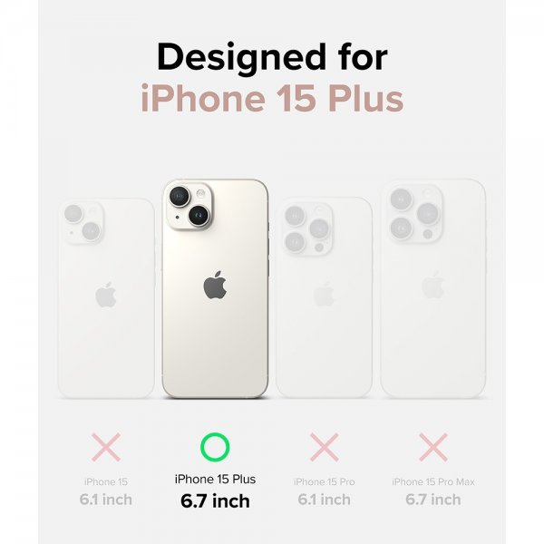 Ringke iPhone 15 Plus Deksel Air Glitter Clear
