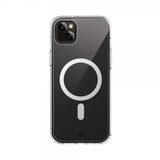Xqisit iPhone 15 Plus Deksel Antishock Case MagSafe Transparent