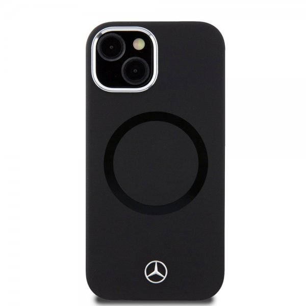Mercedes Benz iPhone 15 Plus Deksel Bicolor MagSafe Svart