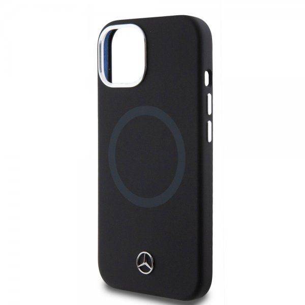 Mercedes Benz iPhone 15 Plus Deksel Bicolor MagSafe Svart