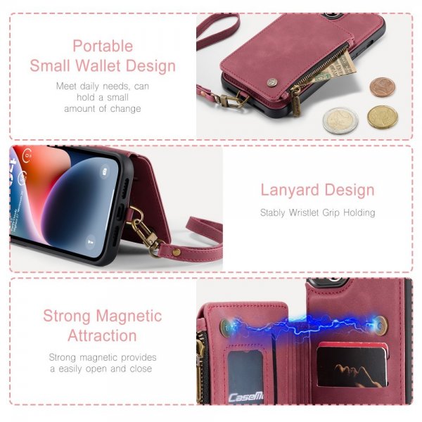 CaseMe iPhone 15 Plus Deksel C20 Series Röd