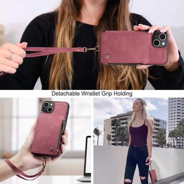 CaseMe iPhone 15 Plus Deksel C20 Series Röd