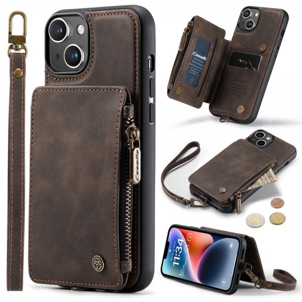 CaseMe iPhone 15 Plus Deksel C20 Series Kaffe