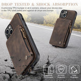 CaseMe iPhone 15 Plus Deksel C20 Series Kaffe