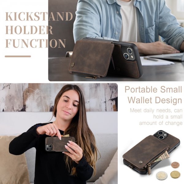 CaseMe iPhone 15 Plus Deksel C20 Series Kaffe