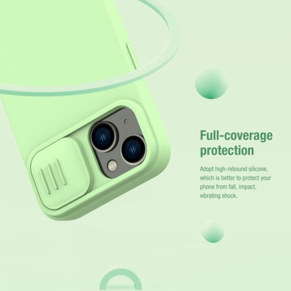 Nillkin iPhone 15 Plus Deksel CamShield Silky Blå