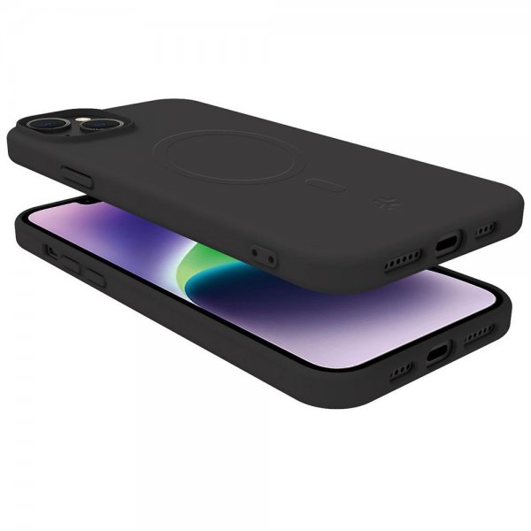 Celly iPhone 15 Plus Deksel CROMOMAG Svart