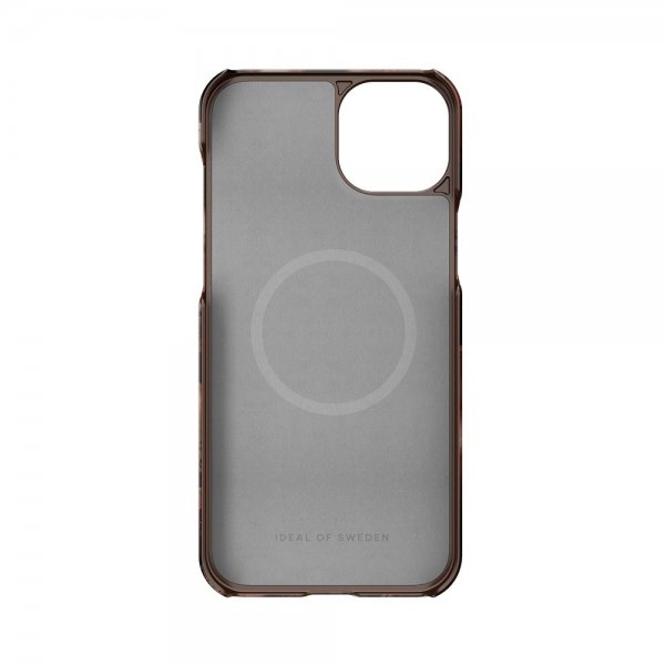 Ideal of Sweden iPhone 15 Plus Deksel Fashion Case MagSafe Dark Amber Marble