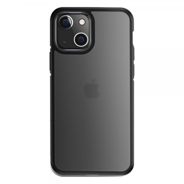 X-Level iPhone 15 Plus Deksel Frostet Transparent Svart