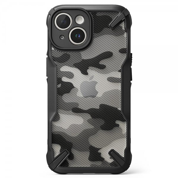 Ringke iPhone 15 Plus Deksel Fusion X Design Camo Black