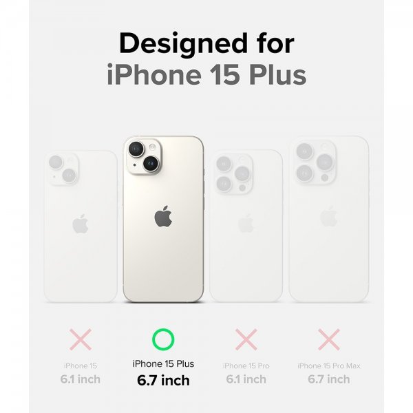 Ringke iPhone 15 Plus Deksel Fusion X Svart