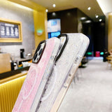iPhone 15 Plus Deksel Glitter MagSafe Gul