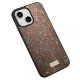 Sulada iPhone 15 Plus Deksel Glitter Rosegull