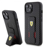 Ferrari iPhone 15 Plus Deksel Grip Stand Function Svart