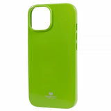 Mercury iPhone 15 Plus Deksel Jelly Glitter Grønn