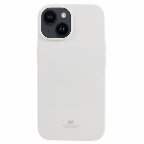 Mercury iPhone 15 Plus Deksel Jelly Glitter Hvit