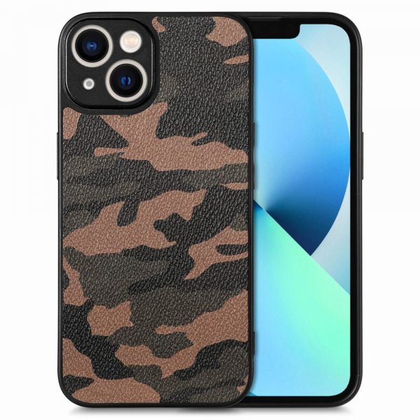 iPhone 15 Plus Deksel Kamuflasje Brun