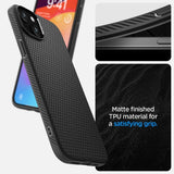 Spigen iPhone 15 Plus Deksel Liquid Air Matte Black