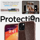 Spigen iPhone 15 Plus Deksel Liquid Crystal Glitter Rose Quartz