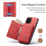 Dg.Ming iPhone 15 Plus Deksel M1 Series Avtakbart Kortholder Rød