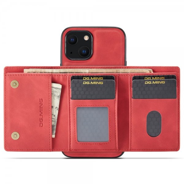 Dg.Ming iPhone 15 Plus Deksel M1 Series Avtakbart Kortholder Rød
