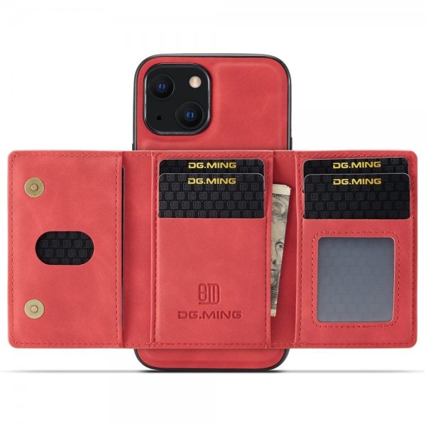 Dg.Ming iPhone 15 Plus Deksel M2 Series Avtakbart Kortholder Rød