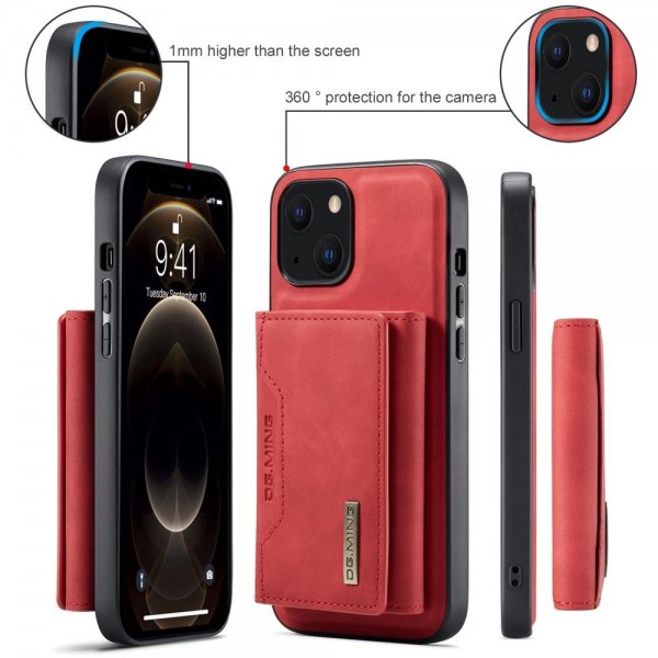 Dg.Ming iPhone 15 Plus Deksel M2 Series Avtakbart Kortholder Rød