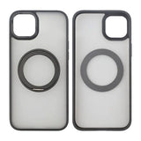 Rvelon iPhone 15 Plus Deksel Roterbart Stativ Svart