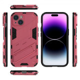 iPhone 15 Plus Deksel med Stativ Magenta