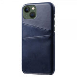 iPhone 15 Plus Deksel med To Kortlommer Blå