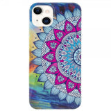 iPhone 15 Plus Deksel Motiv Blå Mandala