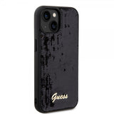 Guess iPhone 15 Plus Deksel Sequin Svart