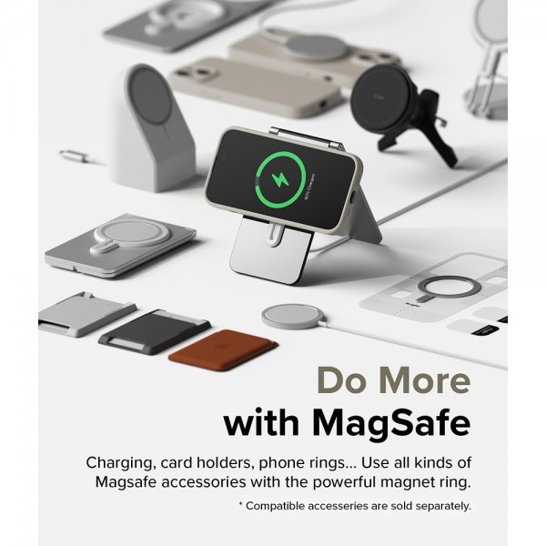 Ringke iPhone 15 Plus Deksel Silicone Magnetic Stone