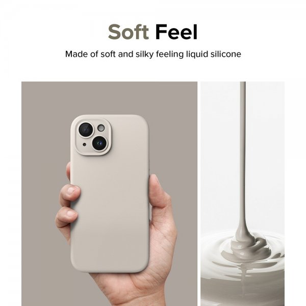 Ringke iPhone 15 Plus Deksel Silicone Magnetic Stone